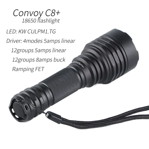 Фонарик Convoy C8+ KW CULPM1.TG ,18650
