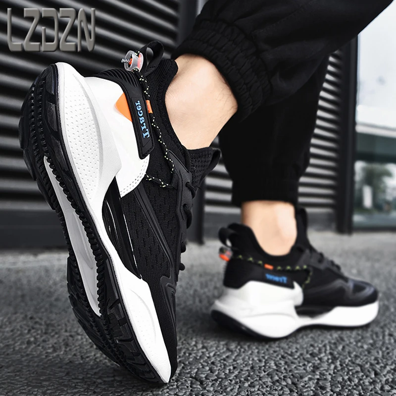 Кроссовки для мужчин Беговая обувь Мужская теннисная модная спортивная Air черные