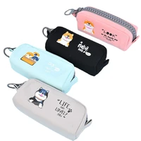 4 set of creative stationery cute boys and girls pencil box pen bag box large zipper student capacity school office supplies