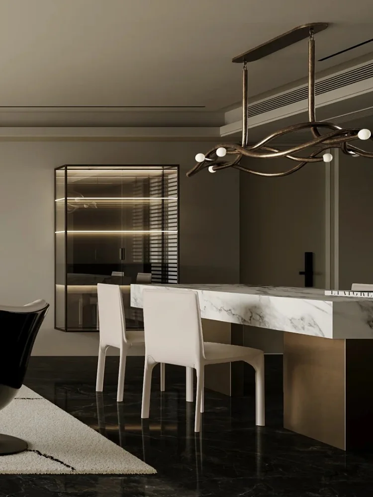 Италия Современные минималистичные винтажные бронзовые подвесные светильники