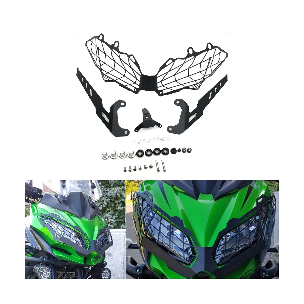 

Motorcycle Headlight Protector Guard Headlight Protection Grill Cover for KAWASAKI VERSYS1000 Versys 1000 2019-2022