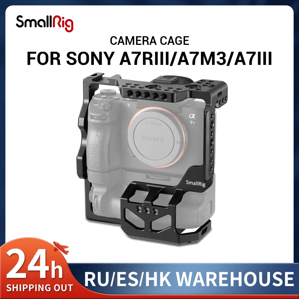 

Клетка для камеры SmallRig Dslr для Sony A7RIII/A7M3/A7III с вертикальной ручкой VG-C3EM с креплением Холодный башмак аксессуары для камеры 2176