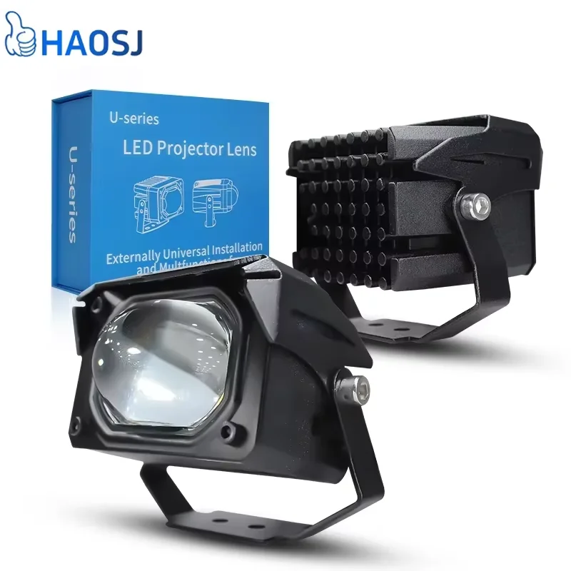 

HAOSJ U9 Plus 2.0'' Bi LED проекционная линза 12 В 120 Вт 47000 лм автомобильные фары комплект модернизации универсальный