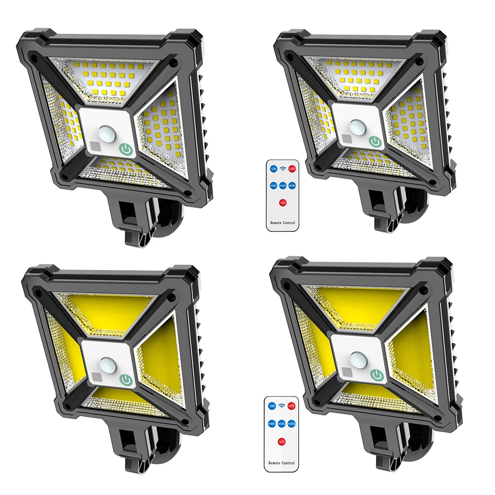 

Светодиодный солнечный светильник с датчиком движения, водонепроницаемый Уличный настенный светильник, садовые украшения, индукционный с...