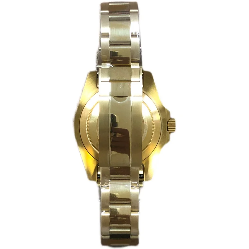 40mm Watch Case Watch Set: 40mm PVD Gold-plated Stainless Steel Case, Strap, Sapphire Glass, with NH35 Movement