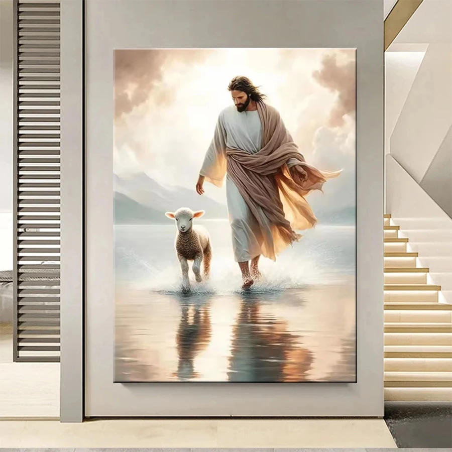 Алмазная картина Религия Христос Иисус и ходить на амниотической жидкости DIY