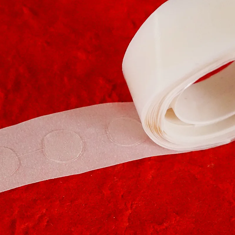 1/5 рулонов двухсторонних клейких точек Прозрачная Съемная клейкая лента для