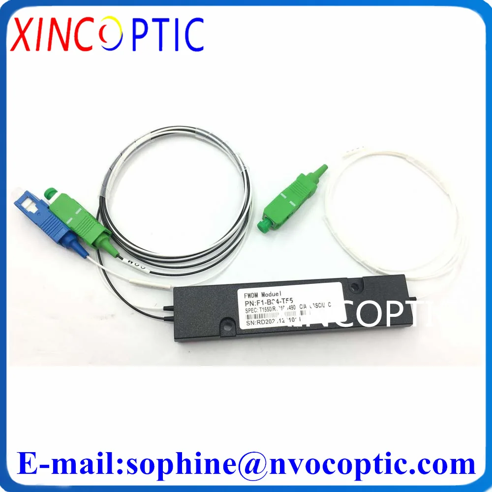 1*2 ABS коробка FWDM модуль 1310/1550/1490nm 0 9 мм 1 м SC/ST/FC/LC APC UPC Волоконно-оптический