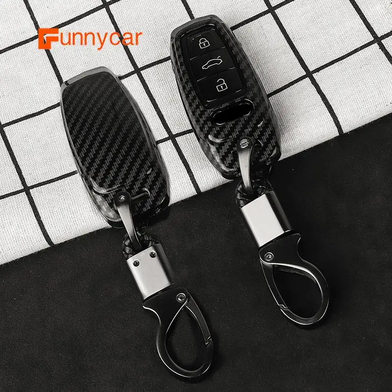 

Car Key Cover Case For Audi A3 A4 B9 S4 A5 S5 A6 C8 A7 S7 4K A8 D5 S8 Q7 SQ7 4M Q8 TT 8S MK3 TTS 2018 2019 2020 2021 Accessories