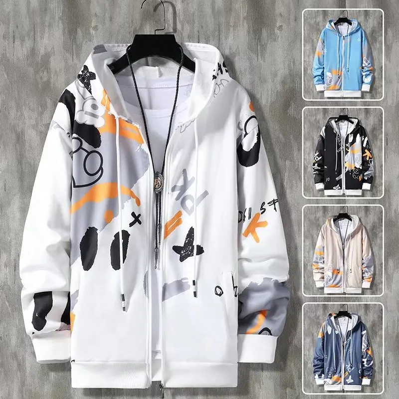 

Spring Autumn Men's Hoodies Japan Fashion Harajuku Hoodie Men Streetwear Jogger Sweatshirt Men Casual Men Clothing Print Hoodies