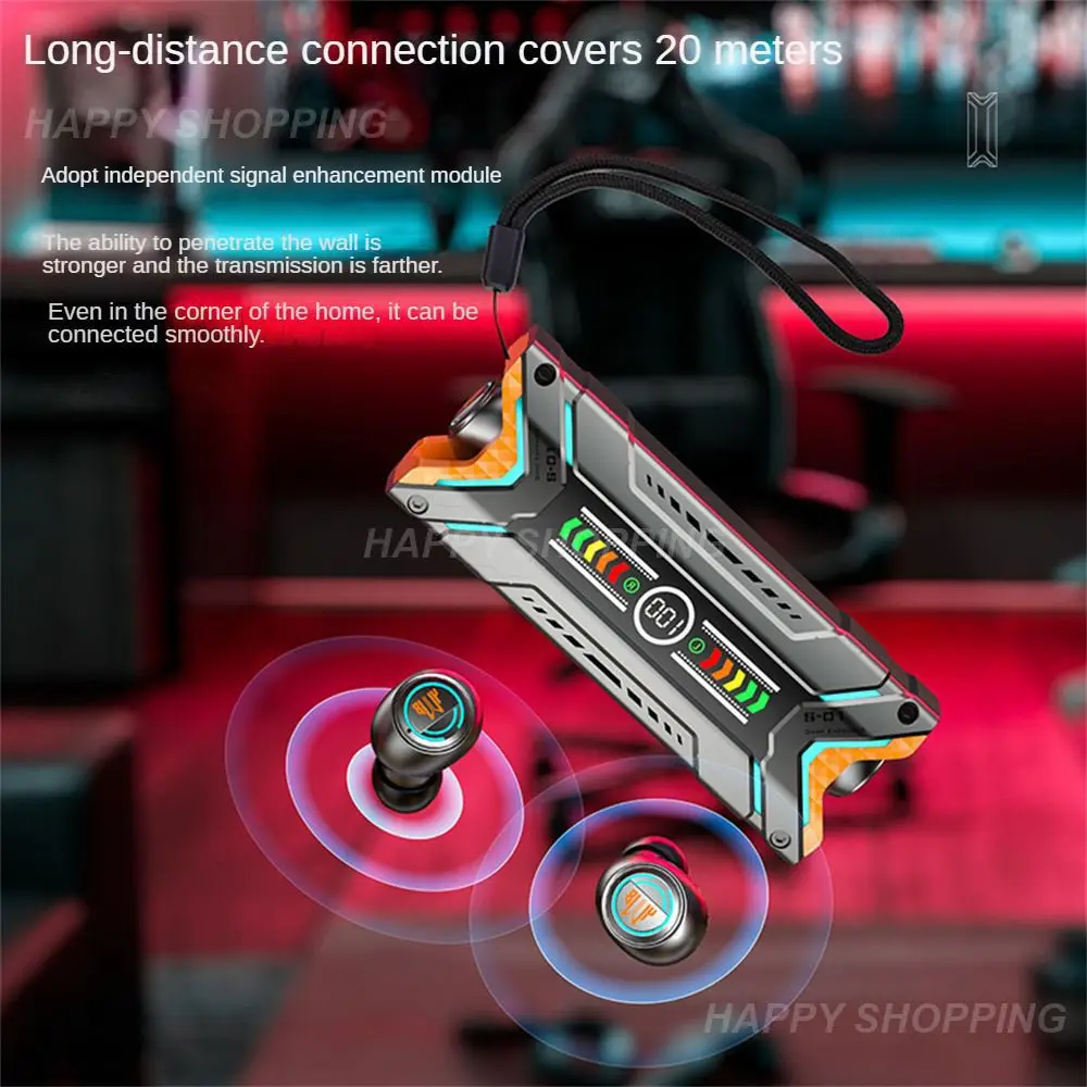 

Wireless Headset 1200mah Mini Sensitive Response 360 Stereo Sound Reduce Distortion Rate Gaming Headphone Earphone