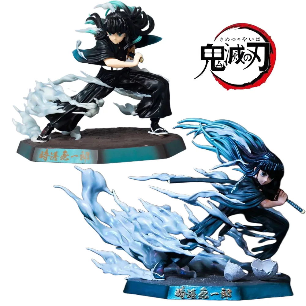 

18CM Demon Slayer Anime Figure Tokitou Muichirou PVC Action Figure Kamado Tanjirou Figurine Model Toy Collection Doll Gifts