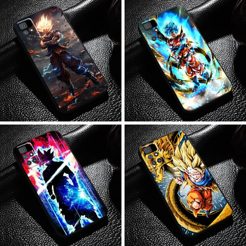 

Dragon Ball Anime For Xiaomi Redmi 10 Phone Case 6.5 Inch Liquid Silicon Back Black Coque Funda Soft