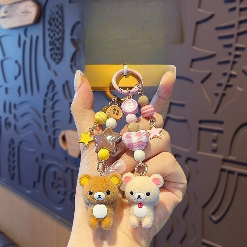 Фото Брелок Rilakkuma: Изысканный, креативный, с индивидуальным дизайном, для школьного рюкзака, кукла-подвеска, декоративный подарок №2