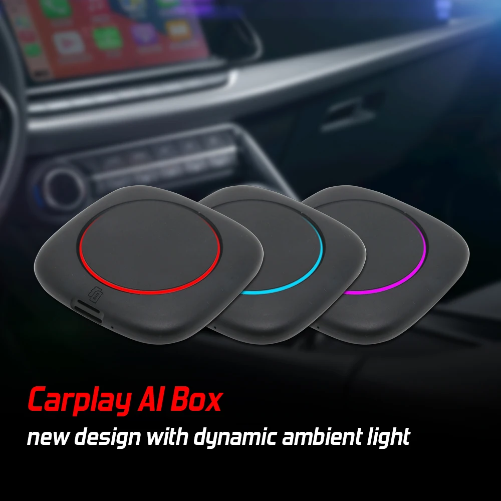Фото STLFRoute Android 13, беспроводной Carplay Ai Box Mini appleCarplay Box для BMWsCars с оригинальным беспроводным Carplay №4