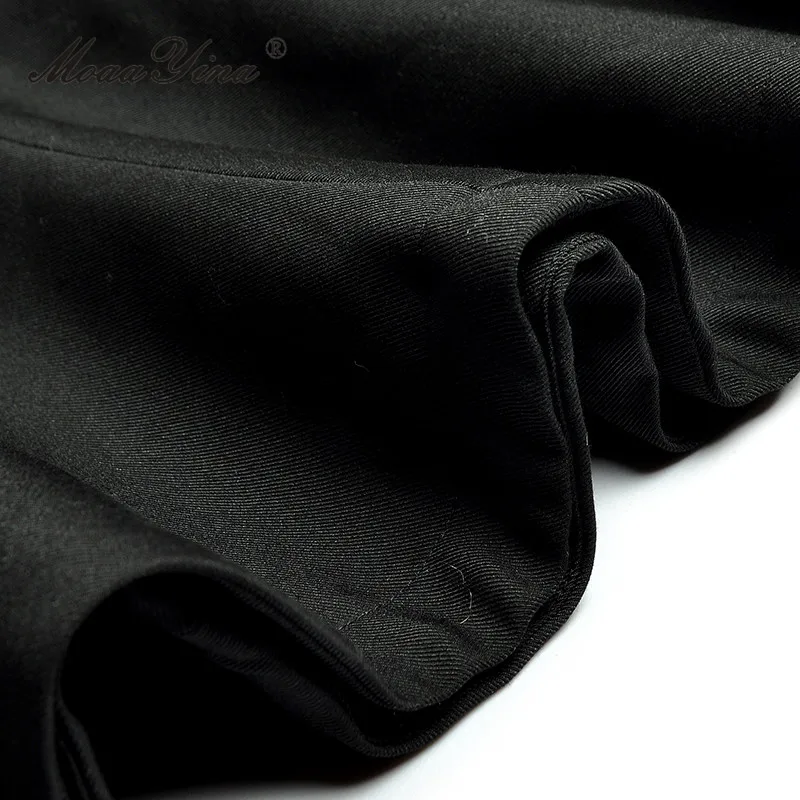 Женское винтажное платье-Русалка MoaaYina осеннее платье с высокой талией и