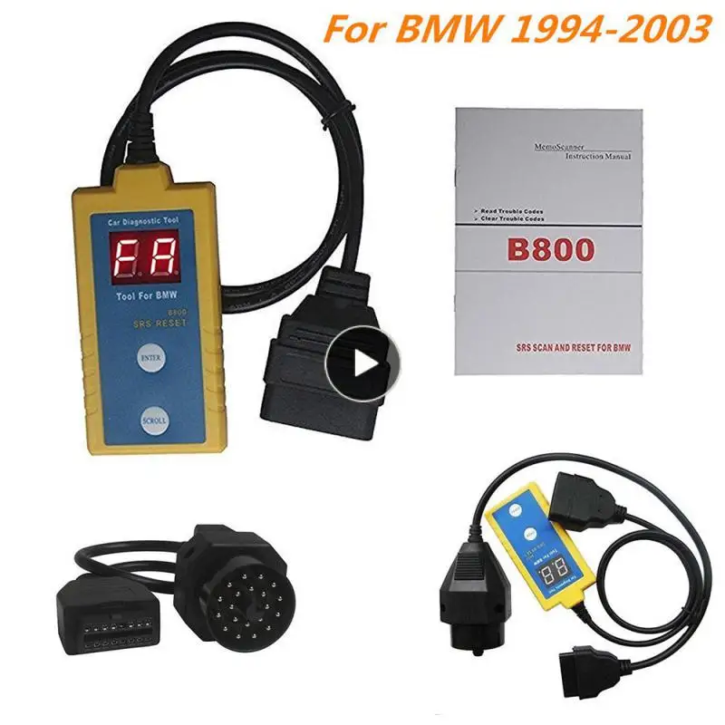 

New B800 Auto Airbag Scan Reset Tool OBD2 For 1994 - 2003 BMW Diagnostic Tool Professional Car Repair Tool 8V ~ 12V