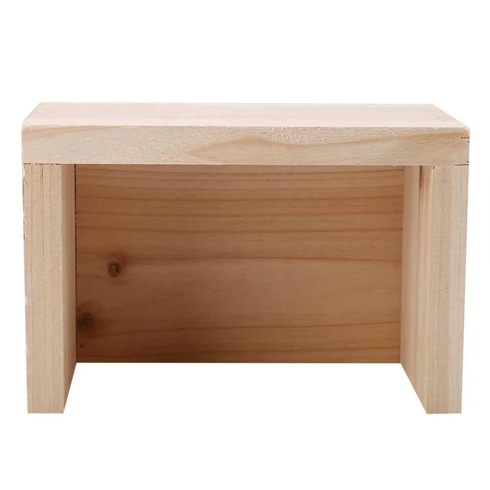 

Wooden Elude Cave Reptile Tortoises Climbing Box Landscaping Decor