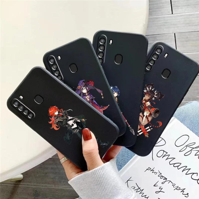 

Genshin Impact Project Game Phone Case For Samsung Galaxy S8 S8 PLus S9 S9 Plus S10 S10E S10 Lite 5G Plus Coque Liquid Silicon