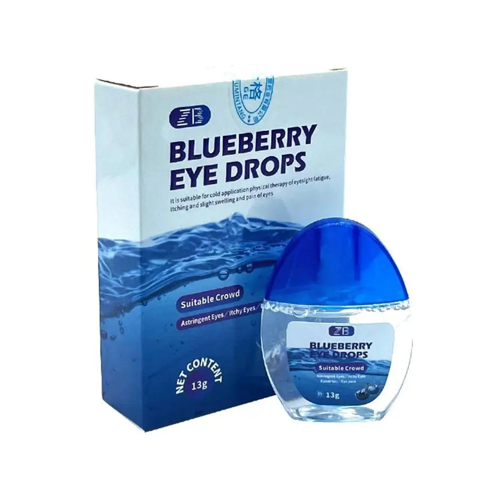 

13g Blueberry Eye Drop Relieves Red Eyes Discomfort Dry Dressing Detox Blurred Eye Care Clean Itchy Liquid Eyes Care J3u0