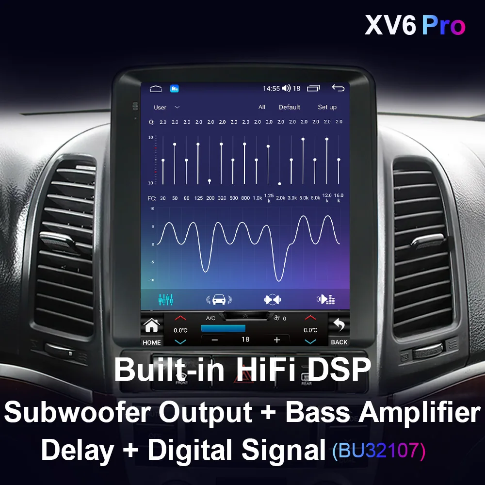 Автомобильный радиоприемник XIMA XV6pro Dsp 2 din Android 12 мультимедийная стереосистема для