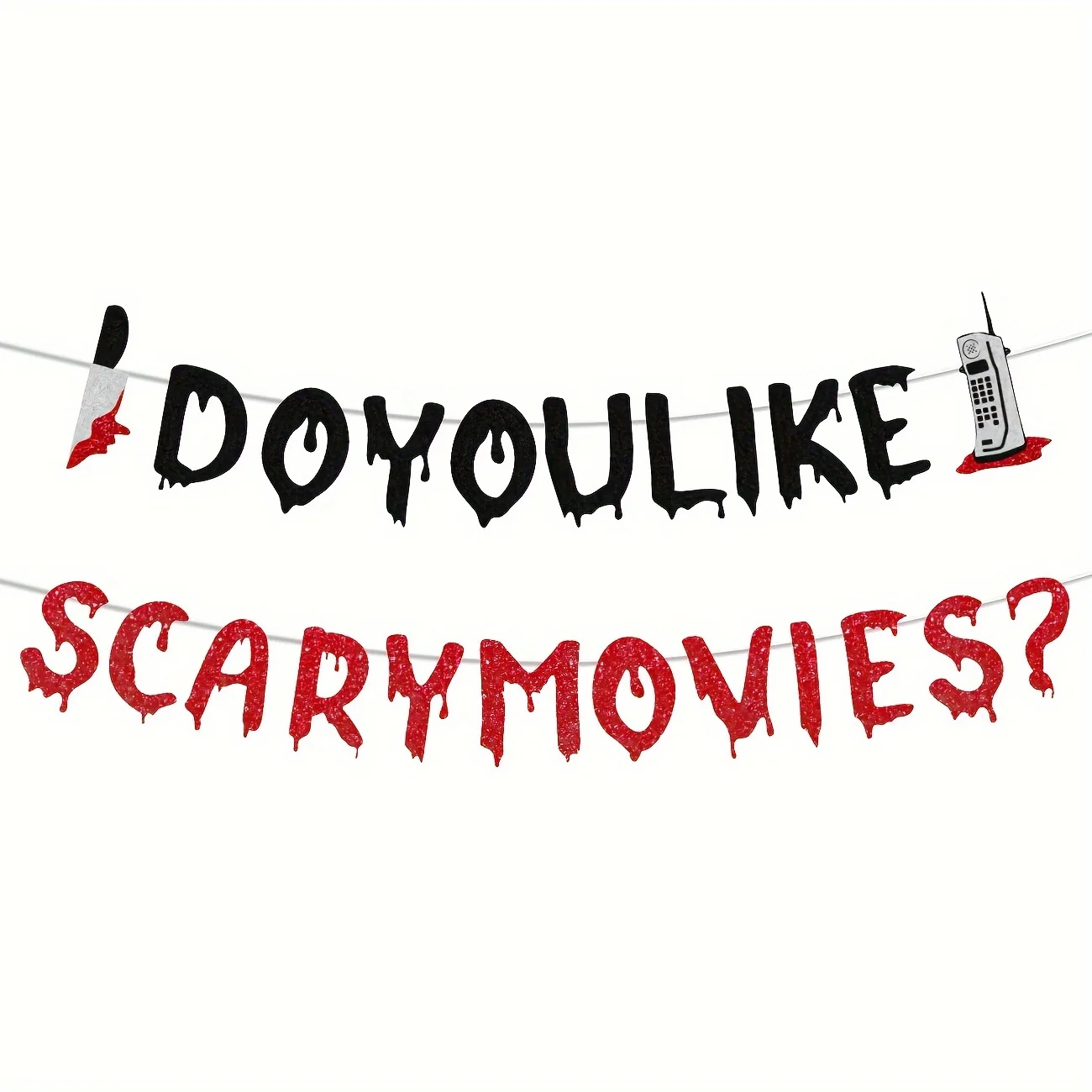 

Баннер "Любишь страшные фильмы" для вечеринки Хэллоуин