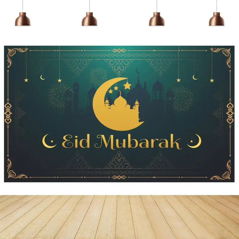 

Eid Tapestry Banner 2023 Eid Al-Fitr фотография фоновая ткань x см
