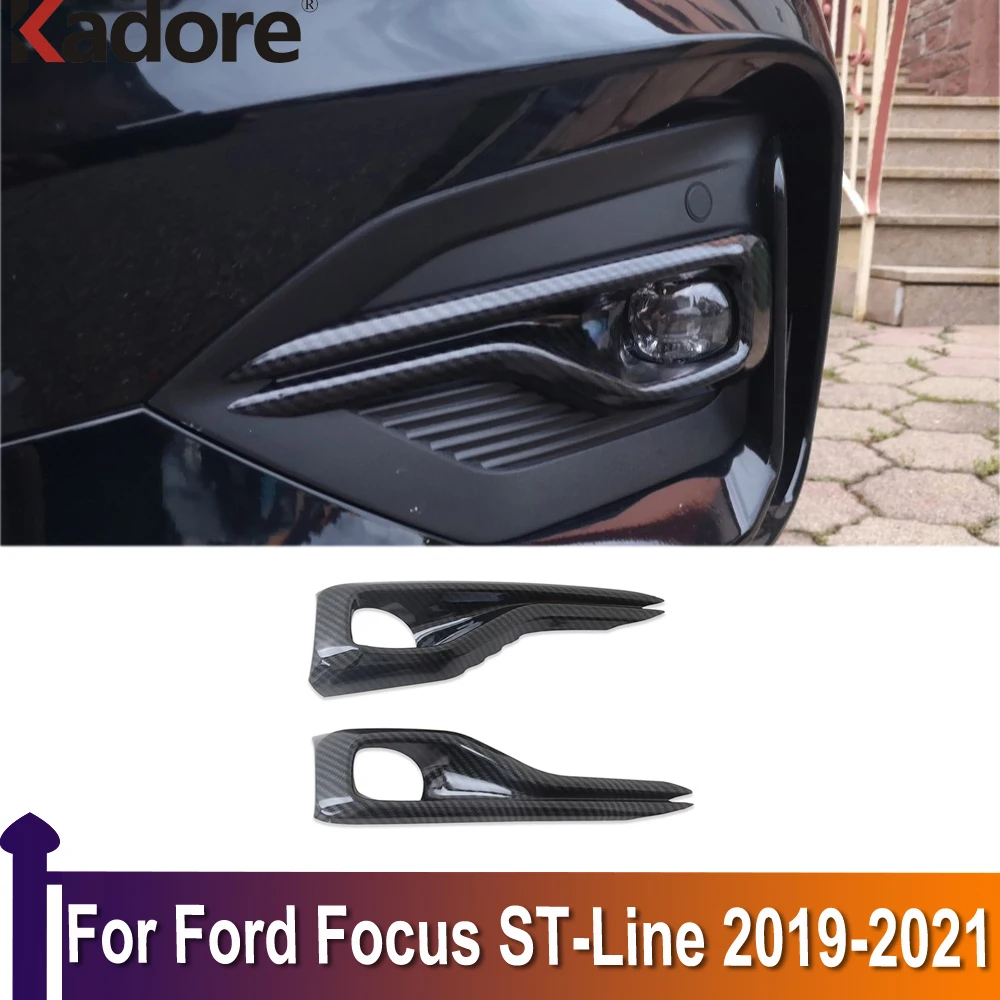

For Ford Focus ST-Line 2019 2020 Chrome Front Foglight Fog Light Cover Trim Car Sticker Protect Exterior Accessories Styling
