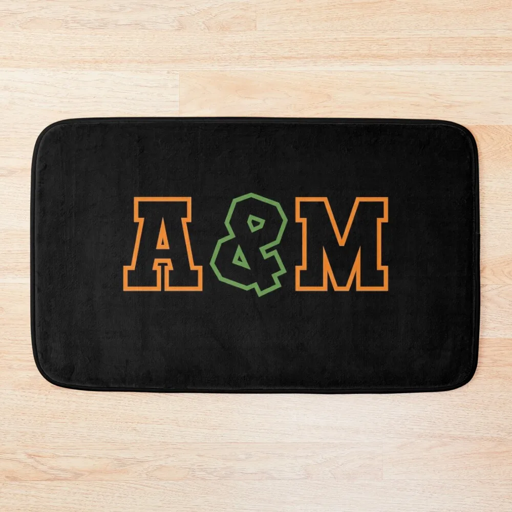 Оранжевый и зеленый погремушка FAMU Florida A &amp M Pride коврик для ванной аксессуары