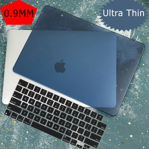 Матовый чехол для ноутбука Apple MacBook Air M1 Pro 13,3 15 13 12 дюймов, новый Pro 13 A1932 A1989, чехол с сенсорной панелью