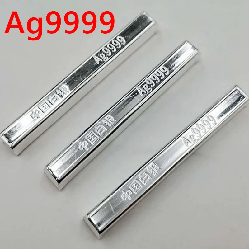 50g high purity Pure Silver Silver Bars Silver Ingot with Stamp Ag Sterling Silver Bullion