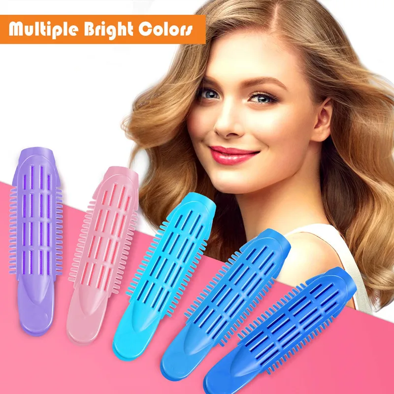 

4PCS Fluffy Hair Curler Clip Volumizing Hair Root Clip Roller Wave Self Grip Volume Naturally Women Girls Curly Hair Style Tool