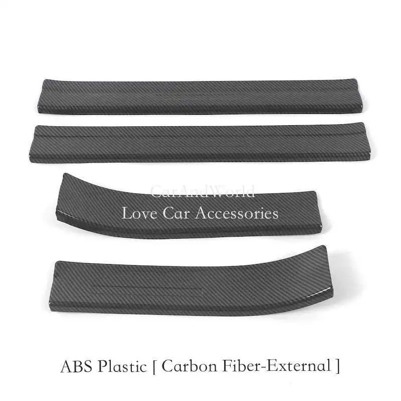 Накладка на порог из углеродного волокна защитная накладка педаль украшение