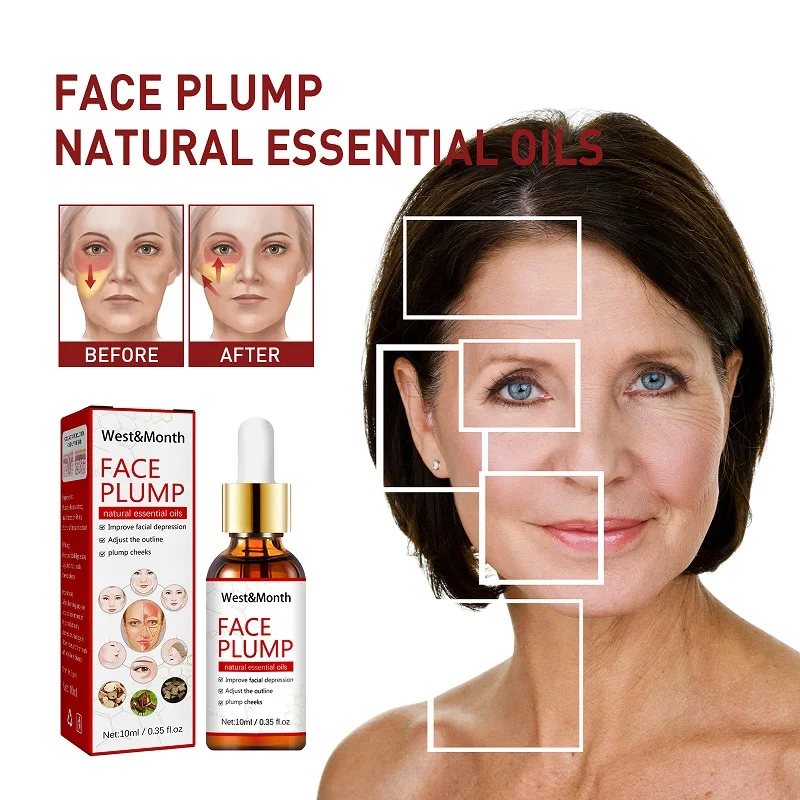 

10ml Face Plumping Oil Snail Filtrate Shrink Pores Absorbable Collagen Anti Aging Essence Plump Temple Forehead Apple Muscle