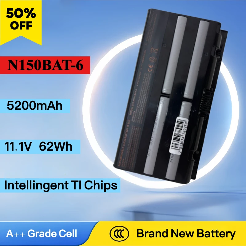 Совершенно новый аккумулятор для ноутбука N150BAT-6 Clevo N155SD N150SD N170SD SAGER NP7155 NP7170 XMG A505 A726