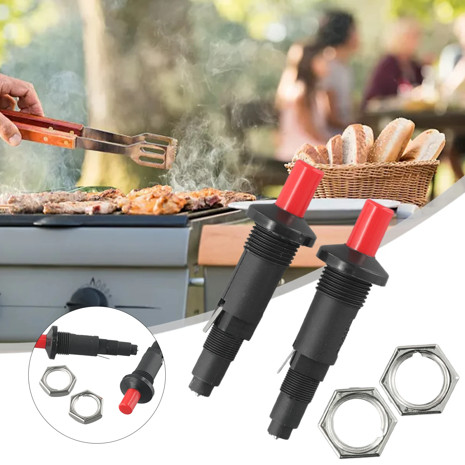 Керамический набор из двух кнопок газового обогревателя размером девять