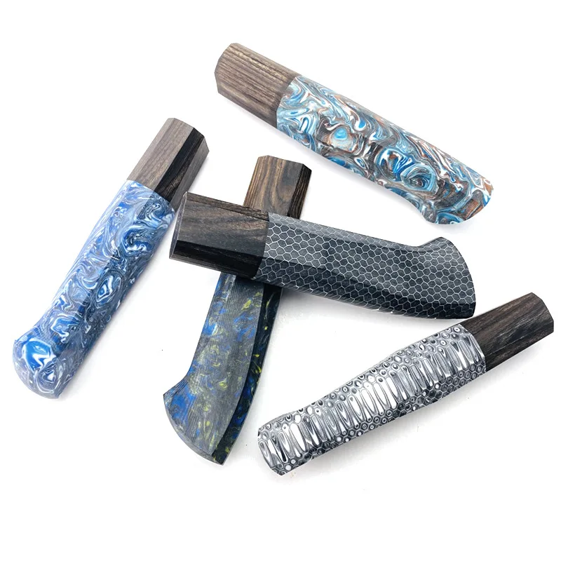 ЧПУ Эбеновое дерево + полимер сотовый узор в японском стиле восьмиугольный