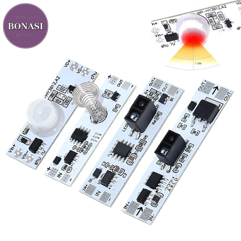 

Touch Switch Capacitive Module PIR Motion Sensor 5V-24V 3A LED Dimming Control Lamps Short Distance Scan Sweep Hand Sensor