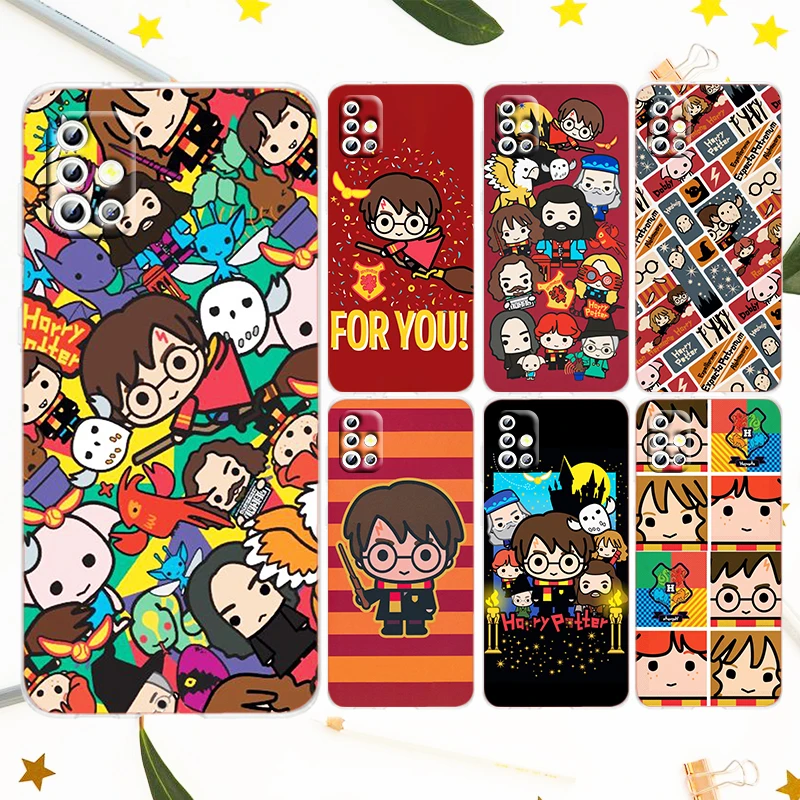 

Cute Ring Potters Wand Harries Phone Case For Samsung A73 A72 A71 A53 A52 A51 A42 A33 A32 A23 A22 A21 A13 A04 A03 5G Transparent