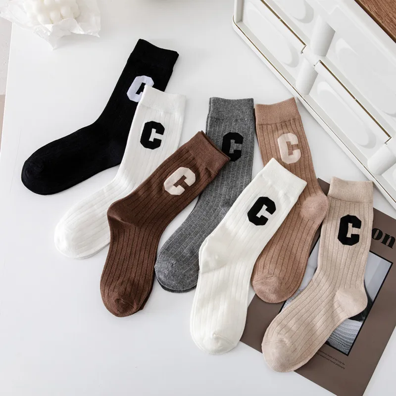 

Women's Socks with Print Cotton Fashion Versatile Four Seasons Breathable Sweat Absorbing Deodorizing Lovely Funny Stockings