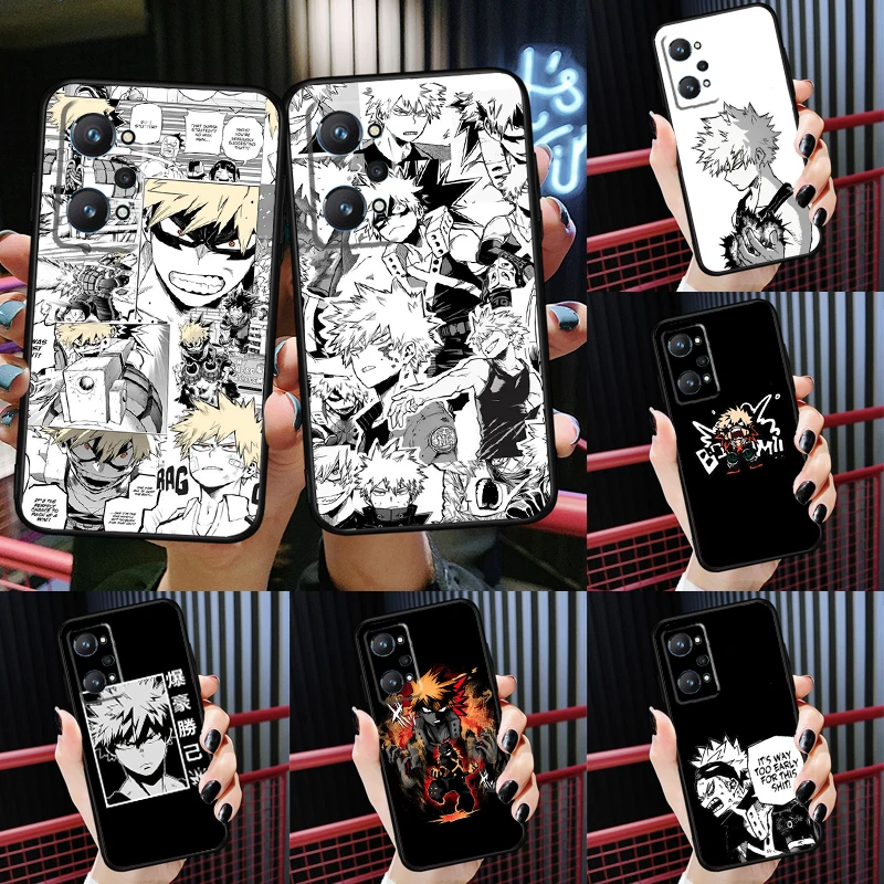 

Katsuki Bakugou My Hero Academia For Realme GT 2 Pro GT Neo 2 Master 8 Pro C21 C3 Case For OnePlus 9 10 Pro 9R Nord2 Cover