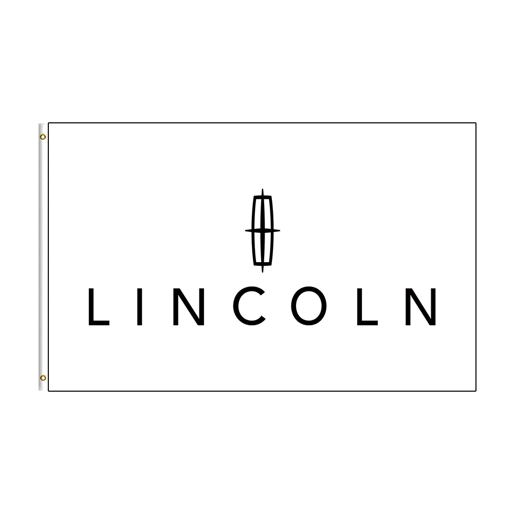 

3x5 Ft LINCOLN Flag Polyester Printed Racing Car Banner For Decor