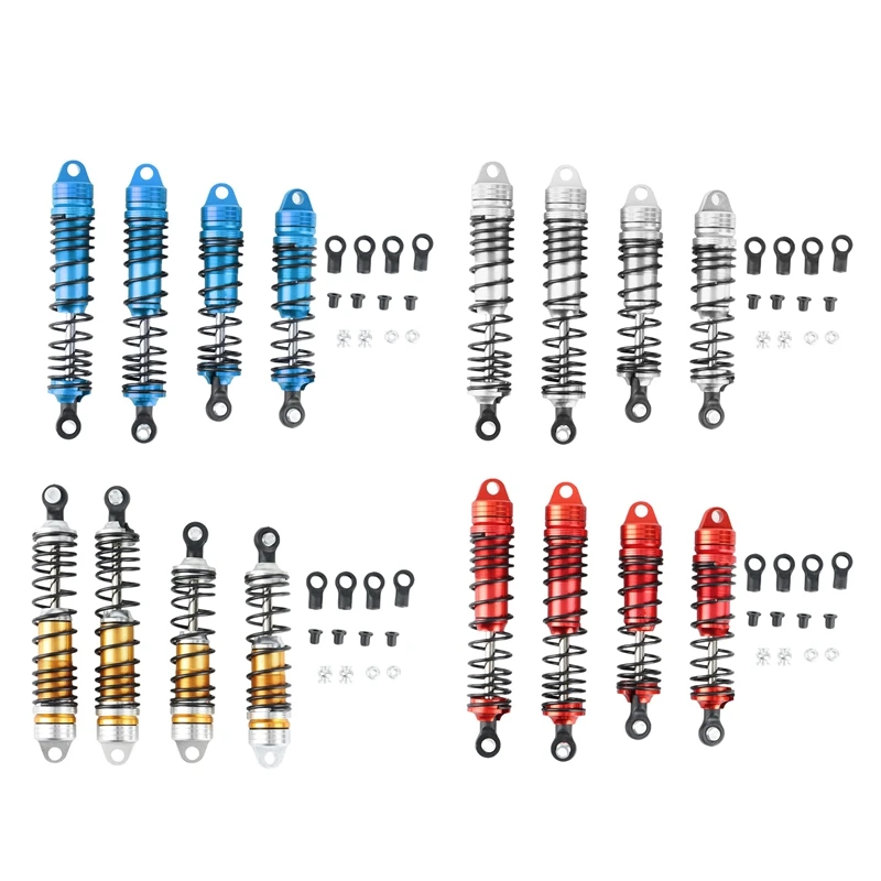 

4Pcs Metal Front & Rear Shock Absorbers For Traxxas Slash 4X4 4WD 2WD Rustler Stampede Hoss 1/10 RC Car Upgrade Parts