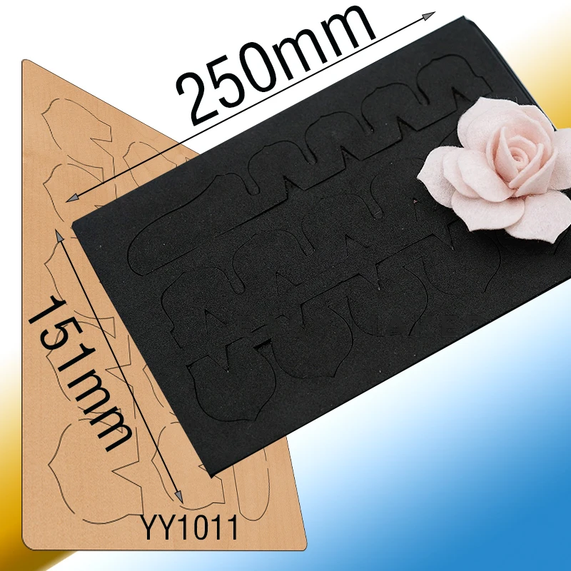 Decorative flower  wooden dies Suitable  for common die cutting  machines on the marketLarge Die Cut, Bundle of FlowersYY1011