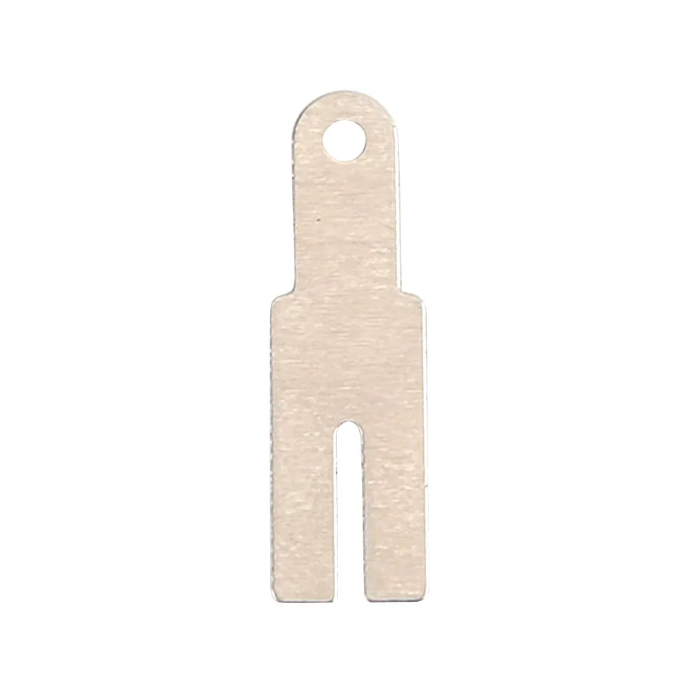 

100Pcs Battery Nickel Plate Y Shaped Lithium Battery Nickel Sheet Protector Washers Nickel Plated Steel Strap Sheet