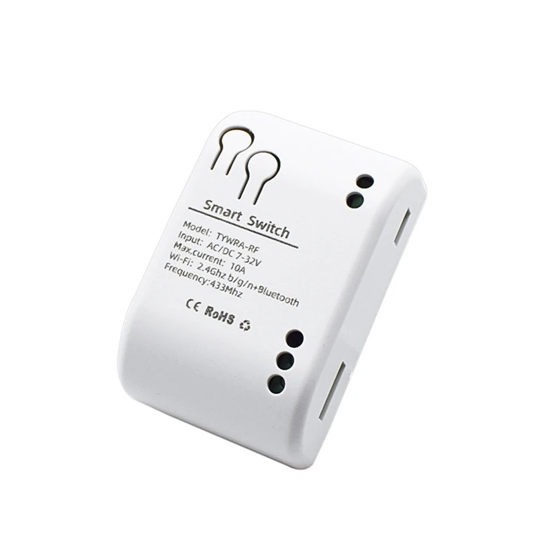 

JABS Tuya Smart Switch 1 Channel Wifi Relay Rolling Door Switch DC AC 7-32V Motor Curtain Switch Inching Self-Locking