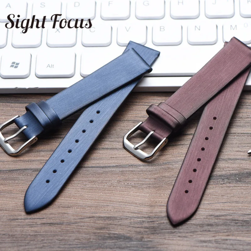 

10 12 14 16 18 20MM Silk Calfskin Leather Satin Watchband for CK DW MK Tissot Omega PATEK PHILIPPE Watch Band Watch Strap Women