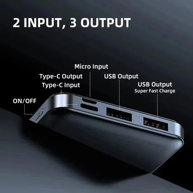 120 Вт 50000 мАч Power Bank 12 Вт Портативное быстрое зарядное устройство Внешний аккумулятор PowerBank Power Bank большой емкости для iPhone Samsung Xiaomi (art.: 3920d7de8d8a5) - 3920d7de8d8a5