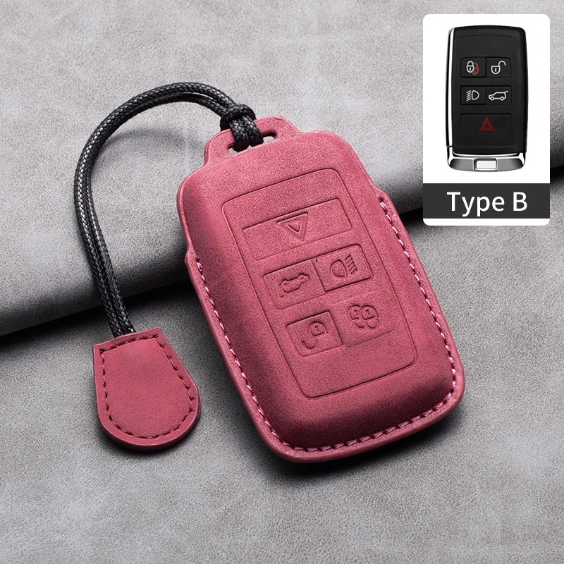 

Кожаный чехол для автомобильного ключа для Land Rover Range Rover JAGUAR Sport Evoque Velar Discovery 5 Jaguar XE XF E-Pace F-Pace A8 X8 XJ XFL