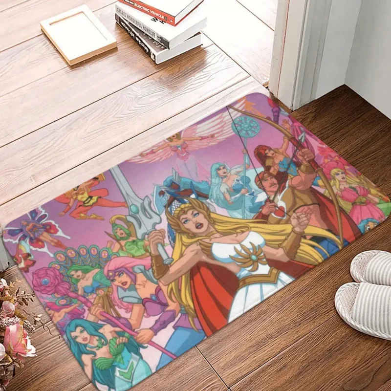 

She Ra Princess of Power Glimmer Cartoon Bathroom Mat Characters Doormat Living Room Carpet Entrance Door Rug Home Decoration